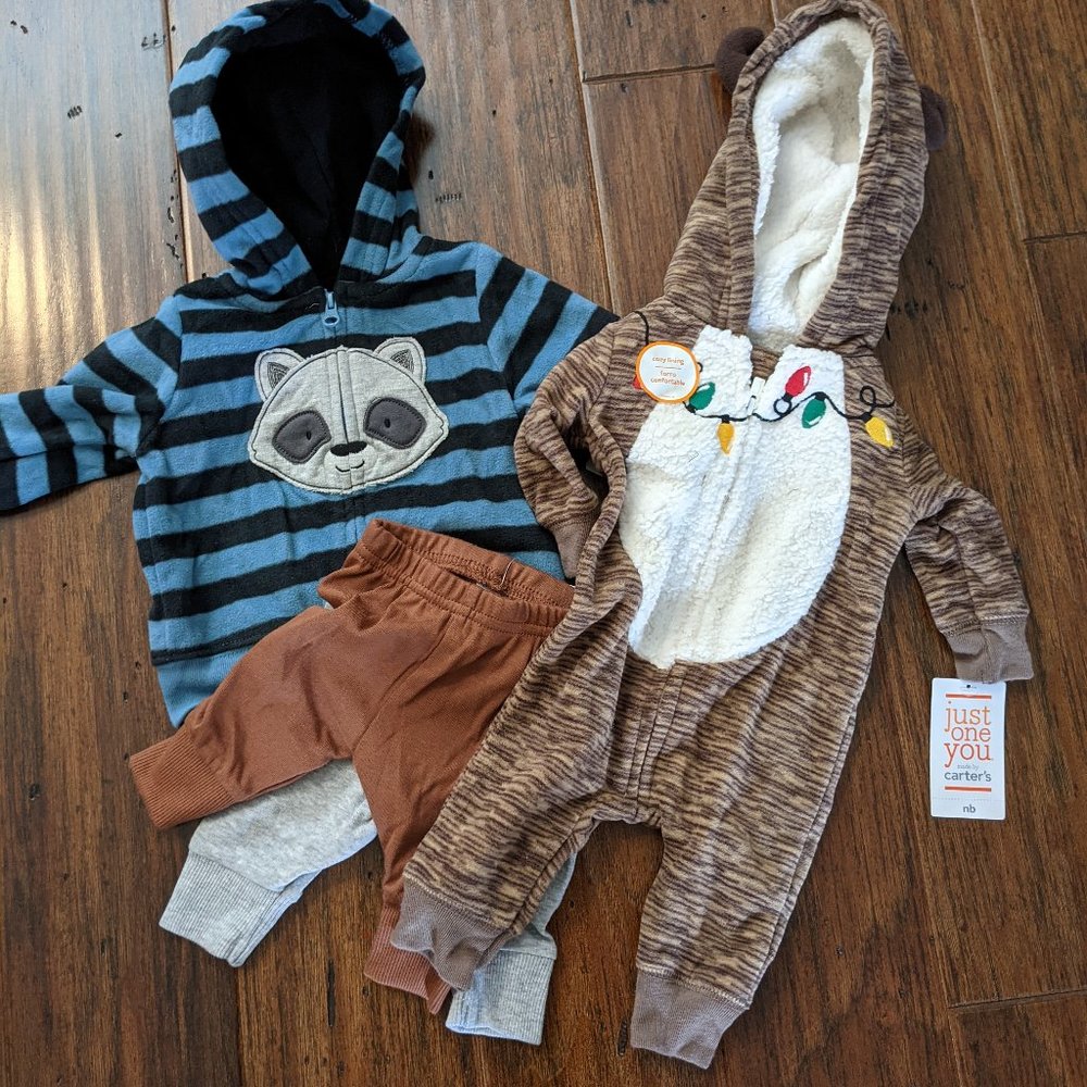 Carter's Baby Boy Bundle NB/3 mo new